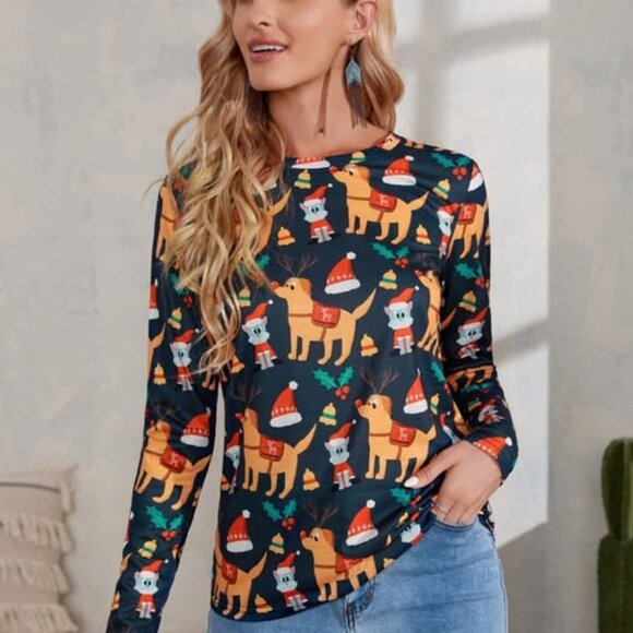 Ladies size Large Christmas shirt - Picture 3 of 8